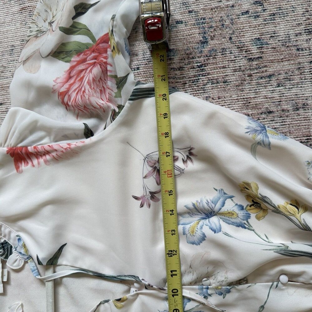 Yumi Kim Love Always Long Sleeve Tiered Mini Dress In Forever Yours Ivory Large - Picture 12 of 14